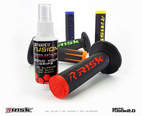 Risk Racing Fusion 2.0 ATV Grips - Red