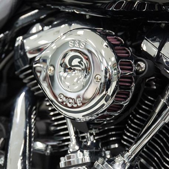 S&S Mini Teardrop Stealth Air Cleaner: 2017+ Harley-Davidson M8 Models