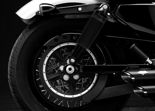 Legend Suspensions Air Adjustable Rear Suspensions w/ Handlebar Controls: 2014+ Harley-Davidson Sportster Non-ABS Models - 13"