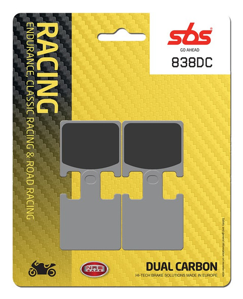 SBS Dual Carbon Front Brake Pads - 838DC