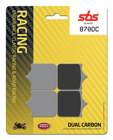 SBS Dual Carbon Front Brake Pads - 870DC