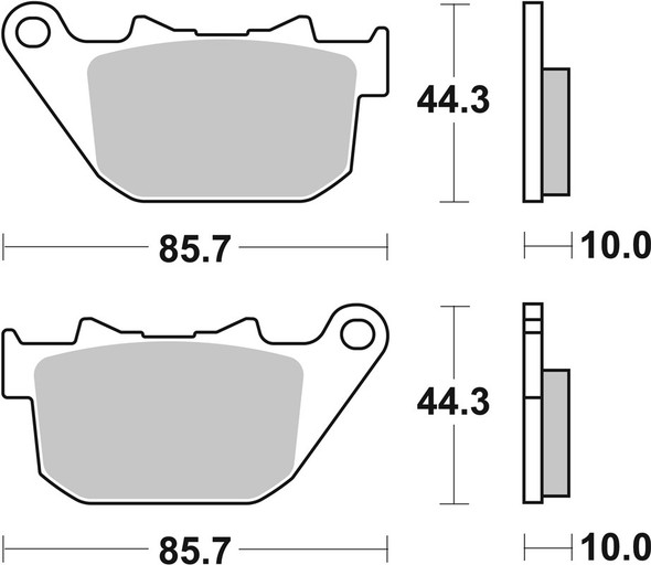 SBS H.LS Sintered Rear Brake Pads