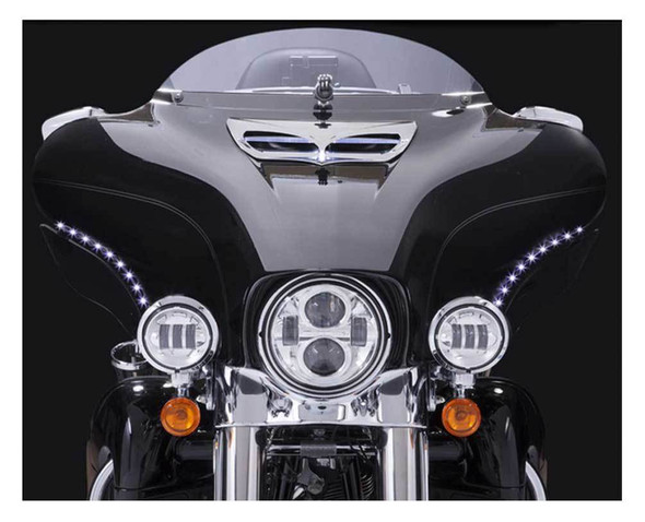 Ciro Bat Blades LED Lights: 14-20 Harley-Davidson Touring FLH Models