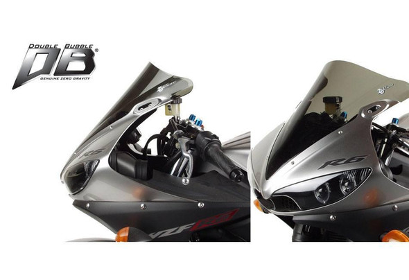 Zero Gravity Double Bubble Windscreen: 03-08 Yamaha YZF-R6/S