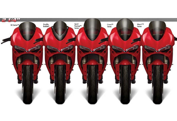 Zero Gravity Double Bubble Windscreen: 15-19 Ducati 959/1299 Panigale