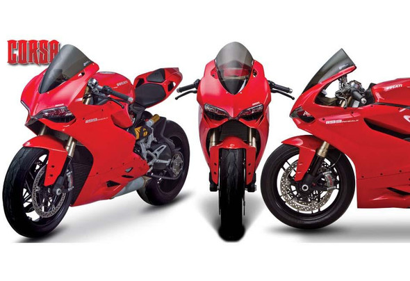 Zero Gravity Corsa Windscreen: 12-15 Ducati 899/1199 Panigale