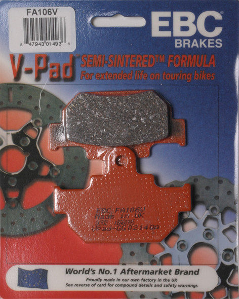 EBC V-Series Semi-Sintered Front Brake Pads