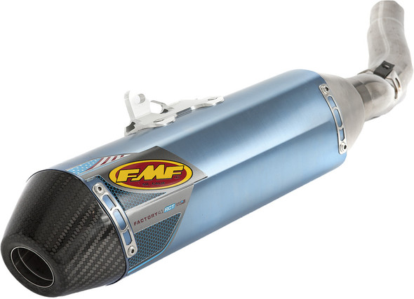 FMF Factory 4.1 RCT Titanium Anodized Steel Slip-On Muffler w/ Carbon End Cap: 12-15 Kawasaki KX450F