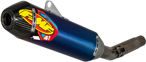 FMF Factory 4.1 RCT Titanium Anodized Steel Slip-On Muffler w/ Carbon End Cap: Select 20-22 Gas Gas/Husqvarna/KTM Models