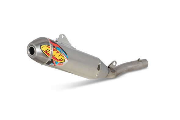 FMF Q4 HEX Stainless Steel Slip-On Muffler: Select 18-22 Gas Gas/Husqvarna/KTM Models