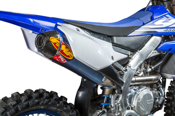 FMF Factory 4.1 RCT Slip-On Muffler Anodized Titanium w/Carbon Cap: 18-22 Yamaha WR/YZ450