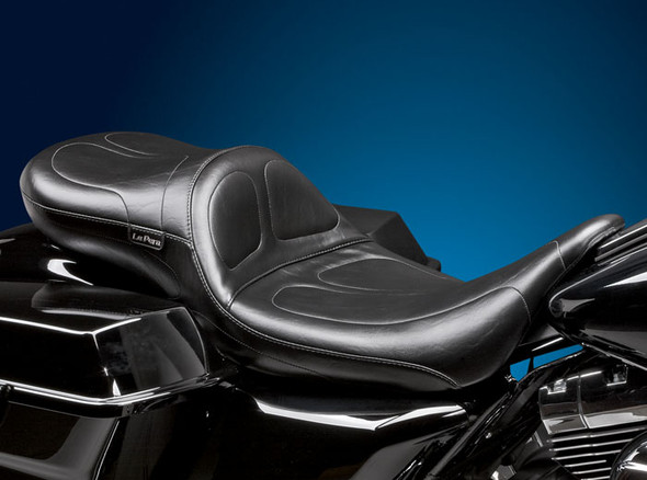 Le Pera Maverick Daddy Long Legs Seat: 02-07 Harley-Davidson Touring FLHR Models