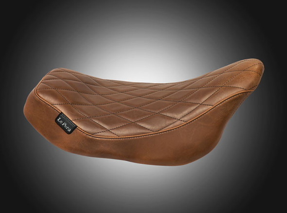 Le Pera Streaker Diamond Brown Seat: 2008+ Harley-Davidson Touring Models