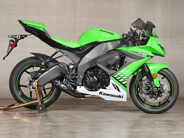 kkk_slブラック M4 12-20 Kawasaki ZX-14 GP Single Full Exhaust - Black