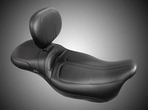 Le Pera Maverick Daddy Long Legs Tall Backrest Seat: 2008+ Harley-Davidson Touring Models