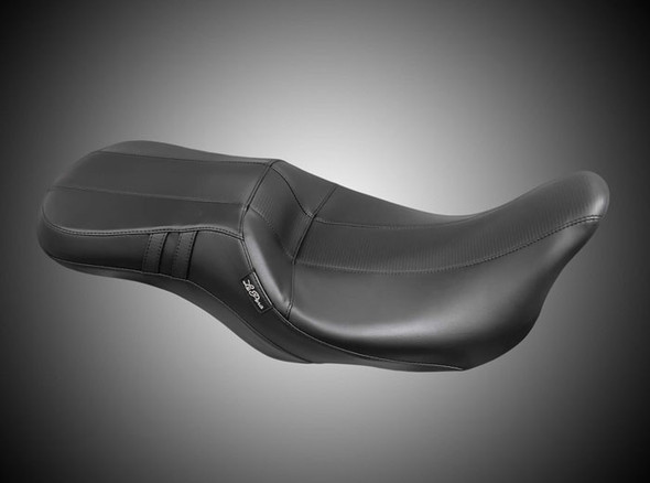 Le Pera Outcast 2-Up Double Diamond Carbon Fiber Seat: 2008+ Harley-Davidson Touring Models