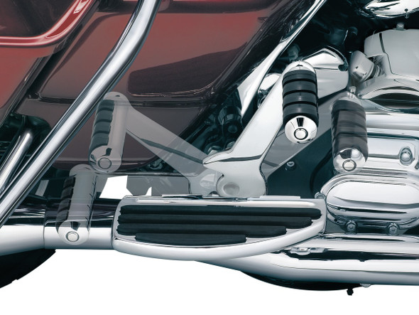 Kuryakyn Adjustable Passenger Footpegs: 07-09 Harley-Davidson Touring/Trike Models