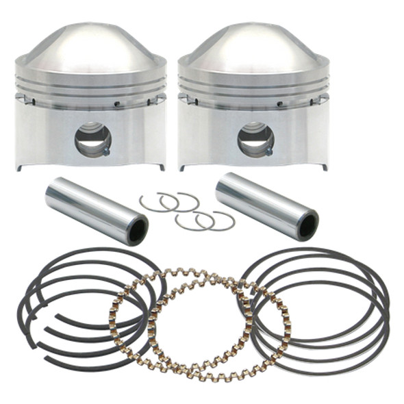 S&S Cycle HC Forged Piston Kit: 41-78 Harley-Davidson Big Twin OHV Models - 3-7/16" +.030" - 106-5506