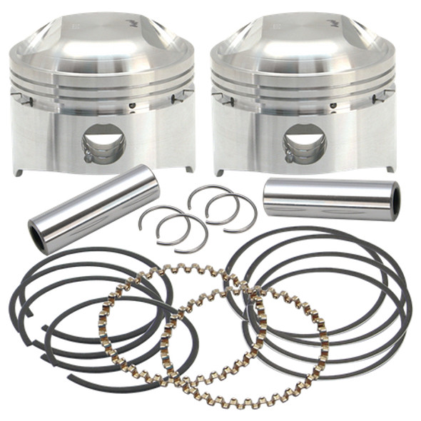 S&S Cycle Standard LC Forged Piston Kit: 78-84 Harley-Davidson Big Twin OHV Models - 3-1/2"+.010" - 106-5512