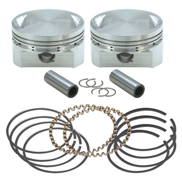 S&S Cycle Bore Forged Piston Kit: 84-99 Harley-Davidson Big Twin Evolution Models - 3-1/2"+.010" - 106-5555