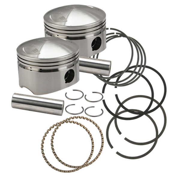 S&S Cycle Forged Bore Piston Kit: 36-84 Harley-Davidson Big Twin OHV Models - 3-5/8" - 106-5535