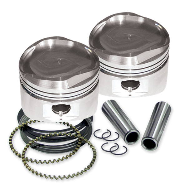 S&S Cycle Low Compression Piston Kit: 84-99 Harley-Davidson Big Twin Models - 3-1/2" - 92-2046