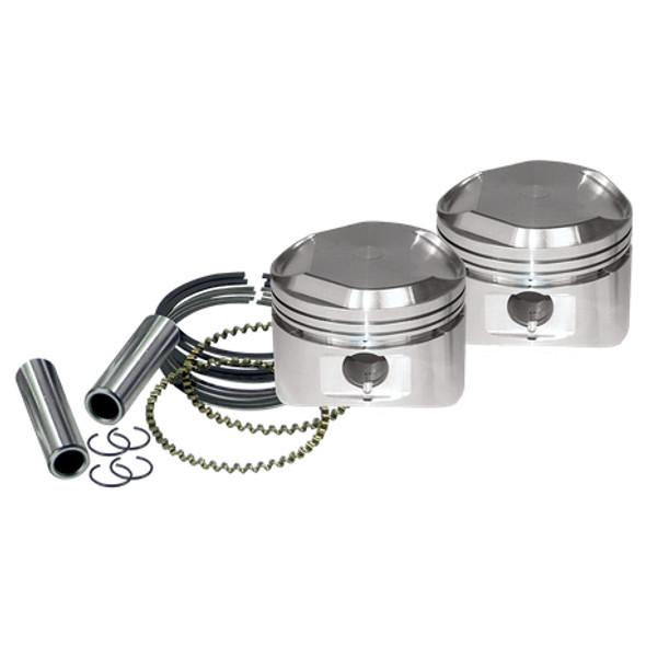 S&S Cycle High Compression Piston Kit: 84-03 Harley-Davidson Big Twin/Sportster Models - 3-1/2"+.010" - 92-2017
