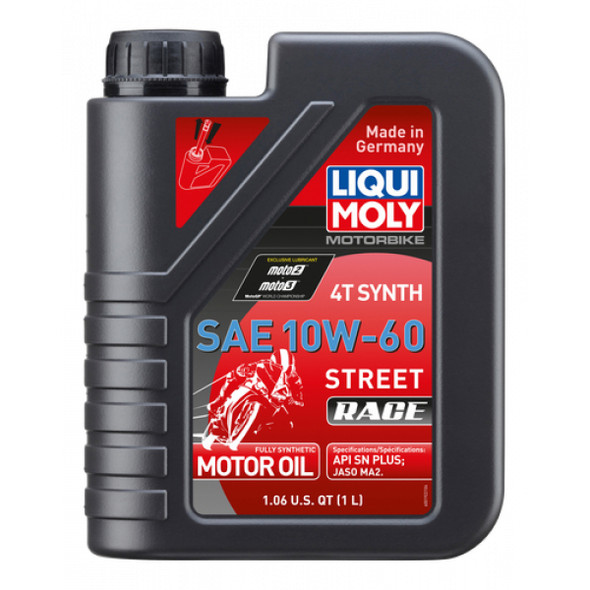 LIQUI MOLY Street Race 4T Synthetic Oil - 10W-60 - 1 Liter