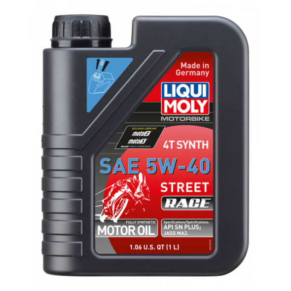 LIQUI MOLY Street Race 4T Synthetic Oil - 5W-40 - 1 Liter