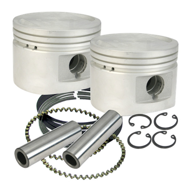 S&S Cycle Cast Flat-Topped Piston Kit: 84-99 Harley-Davidson Big Twin Models - 4-1/4" - 920-0015