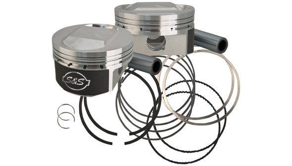 S&S Cycle Bore Forged Piston Kit: 1986+ Harley-Davidson Sportster Models - 3-9/16" - 920-0071