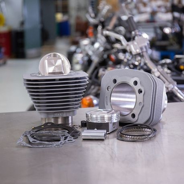 S&S Cycle 1250cc High Compression Cylinder Conversion Kit: 1986+ Harley-Davidson Sportster Models