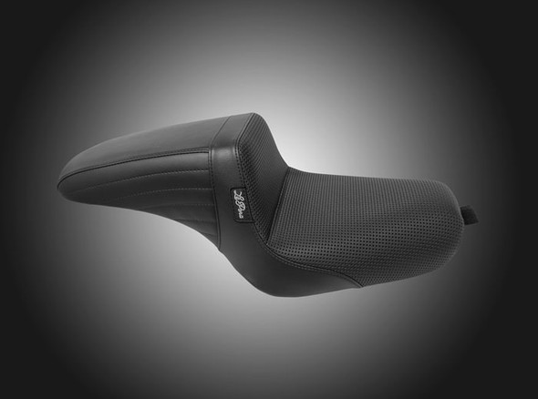 Le Pera Kickflip Basketweave Seat: 2010+ Harley-Davidson Sportster Models