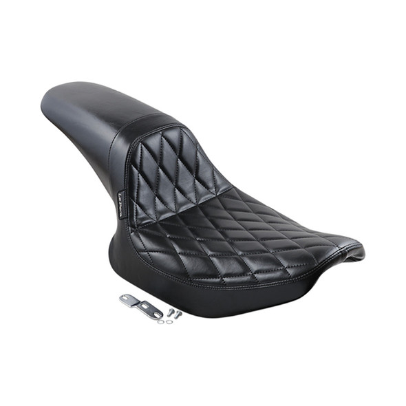 Le Pera Daytona Sport 2-Up Diamond Seat: 82-00 Harley-Davidson Dyna Models