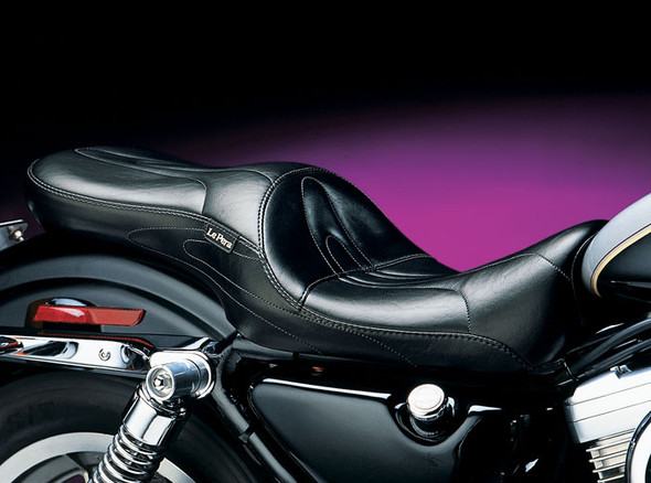 Le Pera Sorrento LT 2-Up Vinyl Seat: 82-03 Harley-Davidson Sportster Models