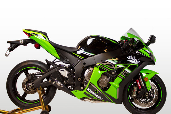 M4 12-20 Kawasaki ZX-14 GP Single Full Exhaust - Black