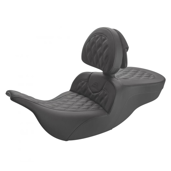 Saddlemen Roadsofa LS Heated Seat with Backrest: 97-07 Harley-Davidson Touring Models