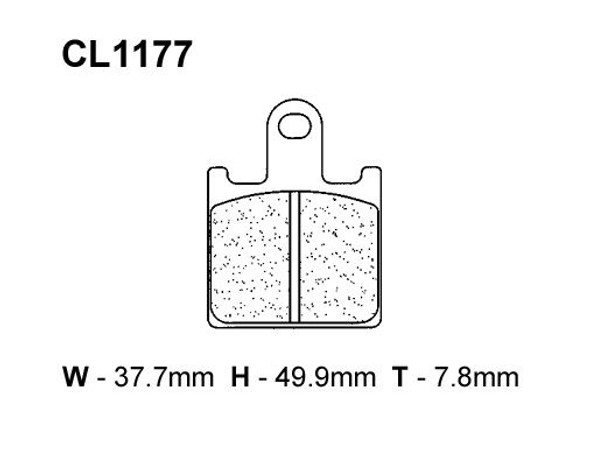 CL XBK-5 Sintered Front Brake Pad  - 1177XBK5