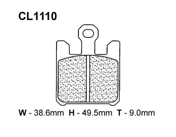 CL XBK-5 Sintered Front Brake Pad  - 1110XBK5