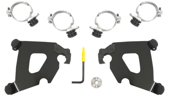 Memphis Shades Cafe Fairing Trigger-Lock Mounting Hardware Kit: 14-17 Harley-Davidson Dyna FXDL Low Rider - MEB2015/MEK2015