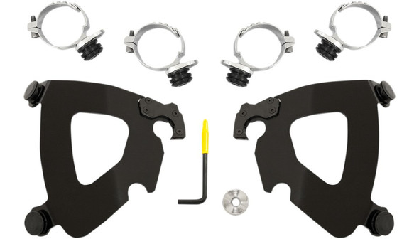 Memphis Shades Gauntlet Fairing Trigger-Lock Mounting Kit: 14-17 Harley-Davidson Dyna FXDL Low Rider - MEB2014/MEK2014