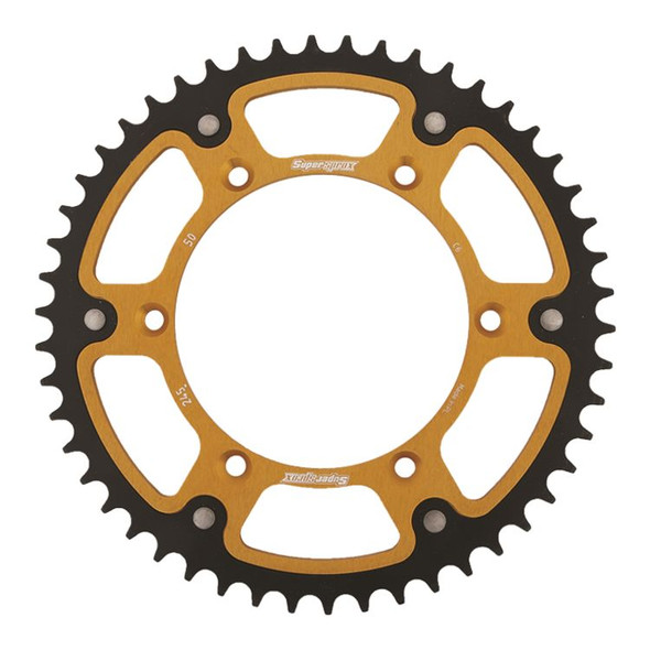 Supersprox 520 Stealth Steel/Aluminum Rear Sprocket - Gold