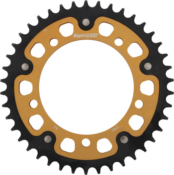 Supersprox 520 Stealth Steel/Aluminum Rear Sprocket - Gold