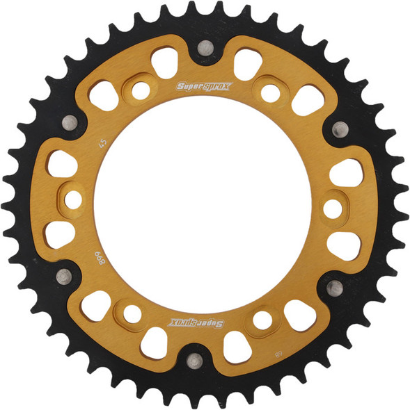 Supersprox 525 Stealth Steel/Aluminum Rear Sprocket - Gold