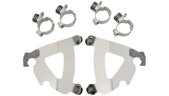 Memphis Shades Road Warrior Fairing Mounting Kit: 80-13 Harley-Davidson Dyna/Softail Models - MEK2030/MEB2030