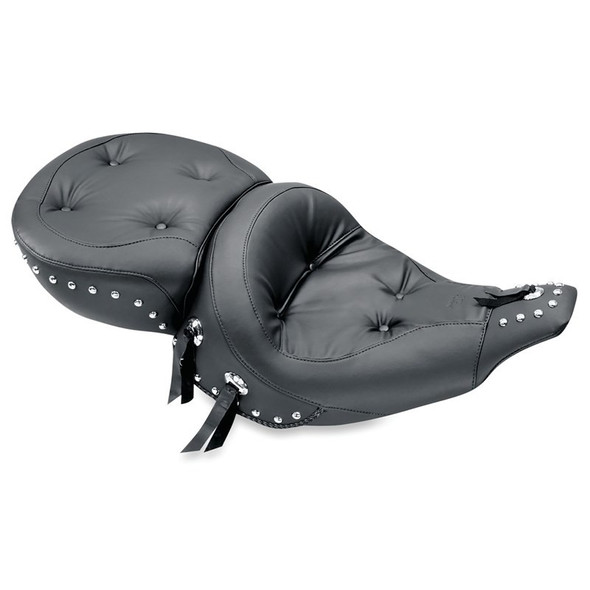 Mustang Wide Touring Regal One-Piece Seat: 80-96 Harley-Davidson Electra and Tour Glide Models