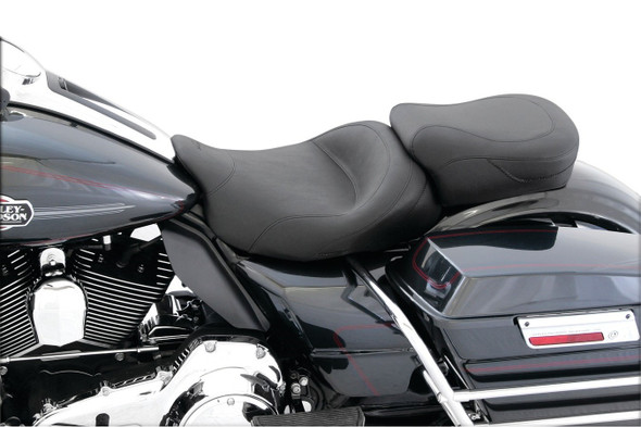Mustang Standard Touring Solo Seat: 2008+ Harley-Davidson Touring Models