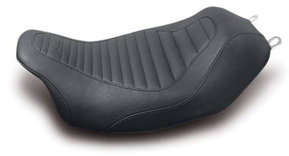 Mustang Tripper Solo Tuck & Roll Seat: 2008+ Harley-Davidson Touring Models