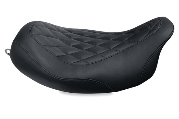 Mustang Wide Tripper Diamond Solo Seat: 2008+ Harley-Davidson Touring Models