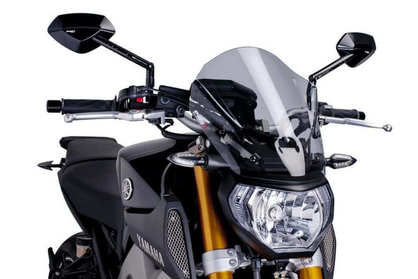 Puig New-Gen Touring Windscreen: 13-16 Yamaha FZ-09